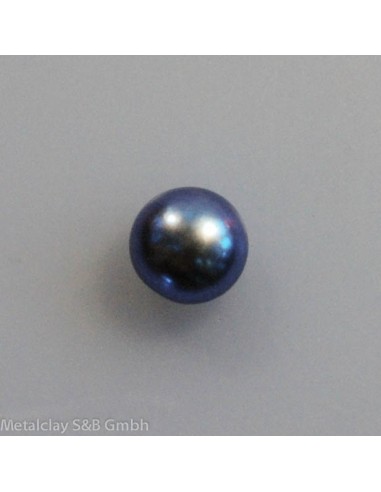 Süsswasserperle lavendel Button 6mm