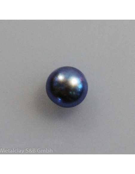 Süsswasserperle lavendel Button 6mm