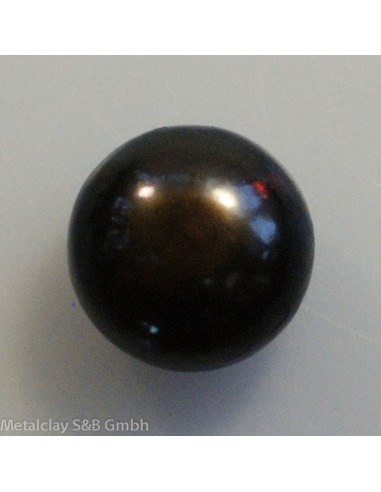 Süsswasserperle aubergine 13mm button