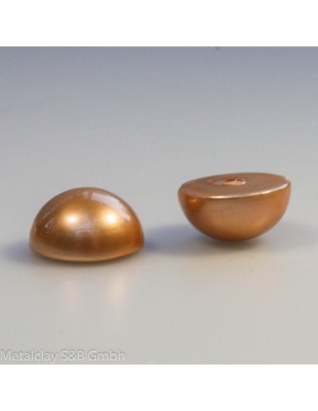 Südseeperle 16 mm halbrund bronze light