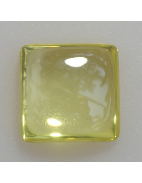 Zirkonia peridot 10x10 quadrat cabochon