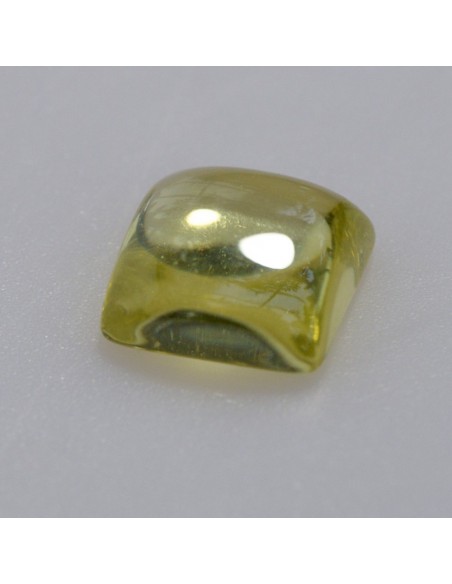 Zirkonia peridot 10x10 quadrat cabochon