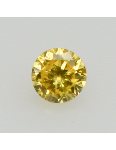 Zirkonia gelb rund 2.0