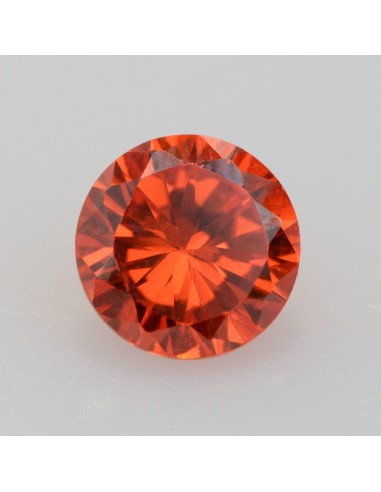 Zirkonia orange rund 