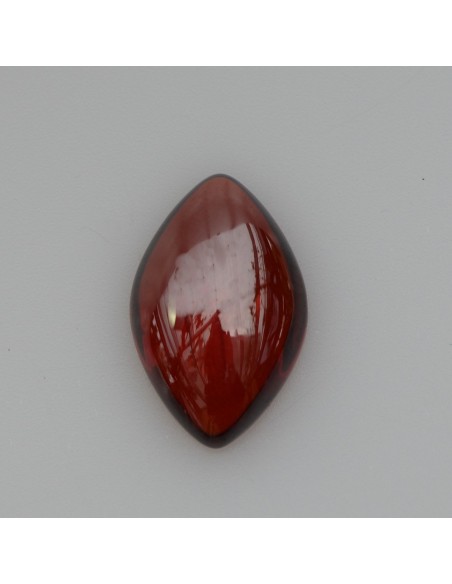 Zirkonia granat marquise 17x11 cabochon