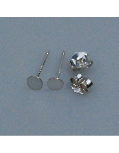 Ohrstecker mit Platte 4mm