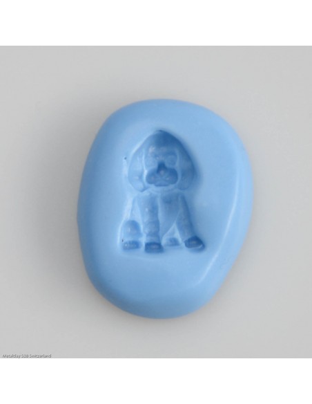Silikonform sitzender Hund