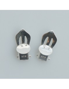 Ohrclips mit Platte 8mm