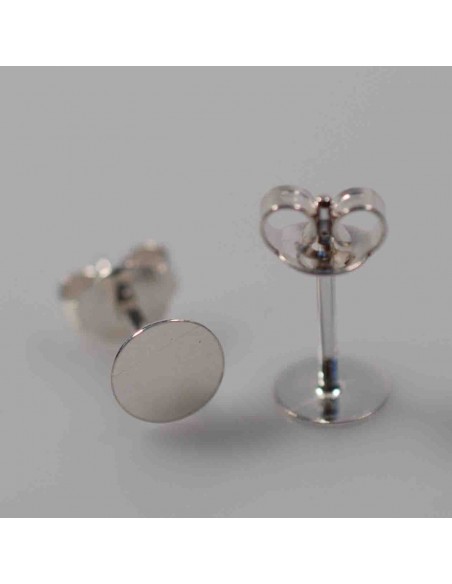 Ohrstecker mit Platte 6mm Ohrstecker mit Platte 6mm