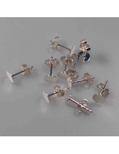 Ohrstecker mit Platte 6mm 2