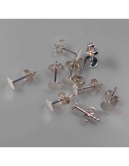 Ohrstecker mit Platte 6mm Ohrstecker mit Platte 6mm