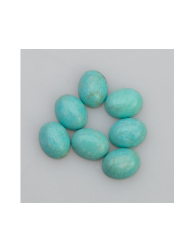 Türkis 8 x 10 mm oval