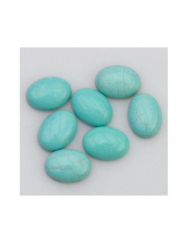 Türkis 16 x 12mm oval