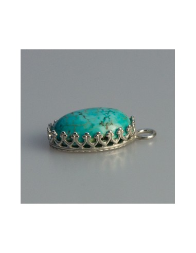 Anhänger Fassung Gallery 925, 14x10mm