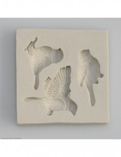 Silikonform Vögel 3 Stück 2