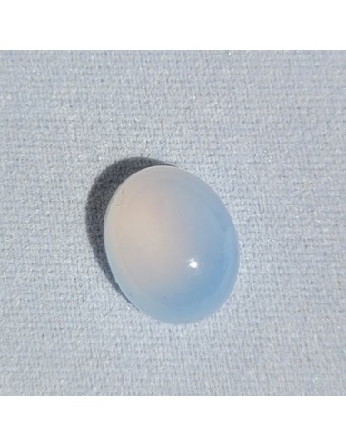 Chalcedon natural blue Cabochon 12x10mm