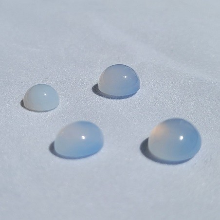 Chalcedon blue natural oval 452