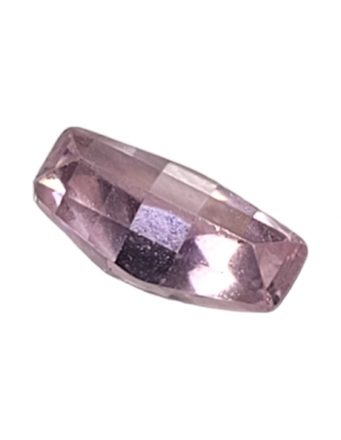 Zirkonia rosa Baguette gebogen, 8x3