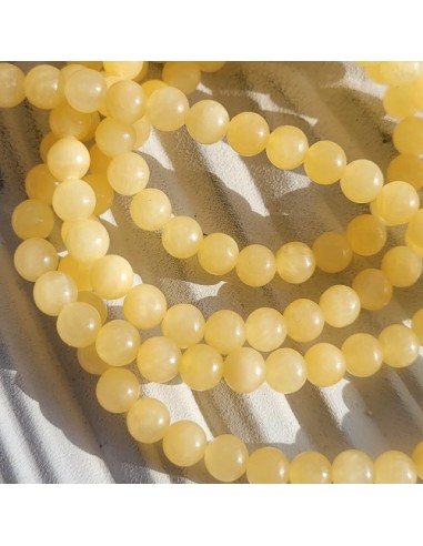 gelbe Jade Perlen