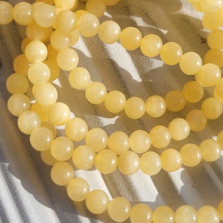 gelbe Jade Perlen