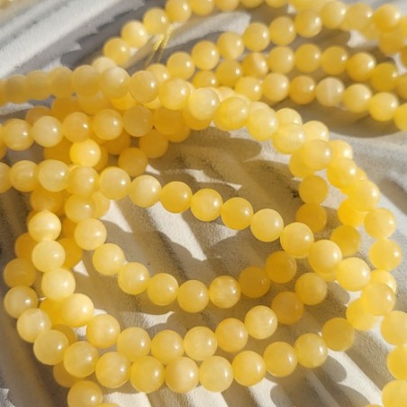 gelbe Jade Perlen