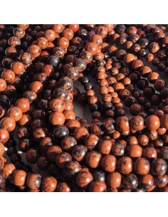 Mahagoni Obsidian, Perle  4 mm 2