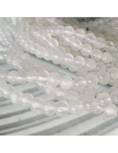 Selenit, Perlen 6 mm