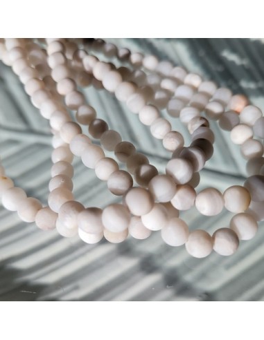 verrückter Achat matt, Perle 6-6.5 mm