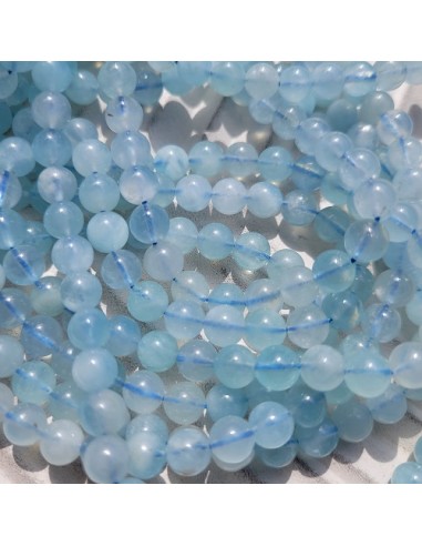 Aquamarin, Perlen 6-7 mm