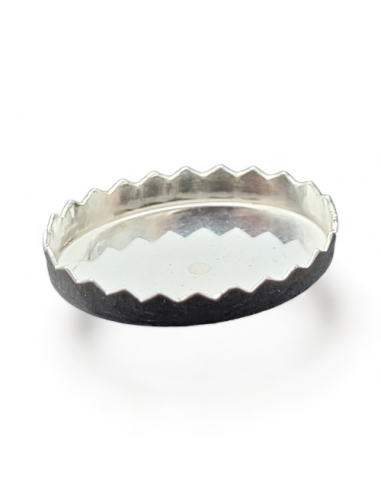 Fassung für Steine 10x8mm gezackt