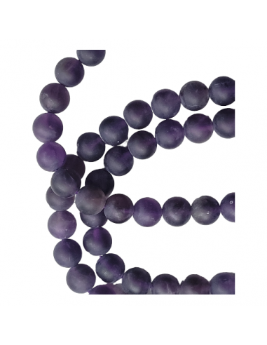 Amethyst gefrostet, 6 mm