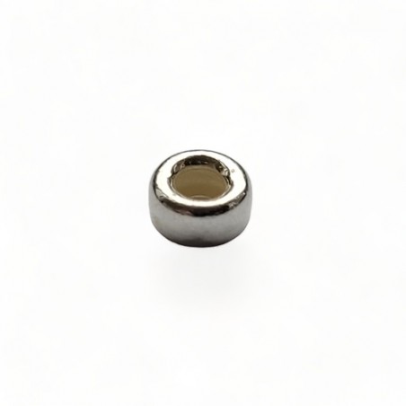 Silberperlen 925, Rondelle 4x3mm, 10 Stk.