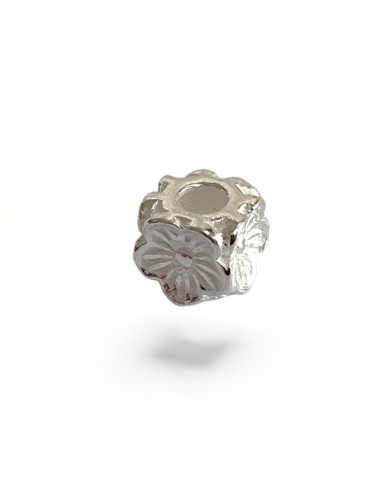 Silberperlen Blümchen Würfel 925, 5mm