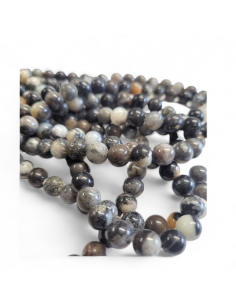 Blumen Amazonit Perlen 8mm 2