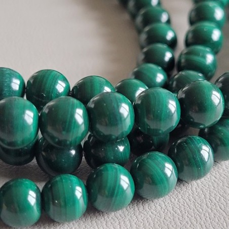 Malachit Perlen 6 mm,  Kl. A