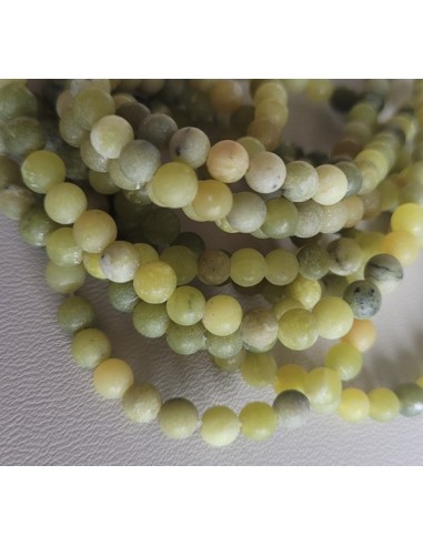 Natürliche Jade Perlen, bereift, 4 mm