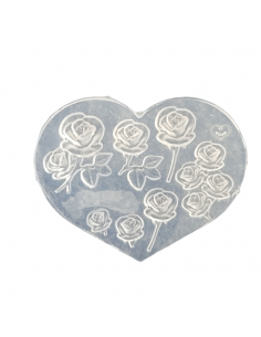 Rosen Silikonform mini