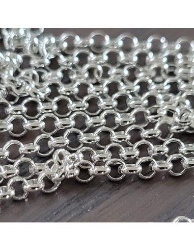 Erbsenkette 925 2,2mm, pro cm