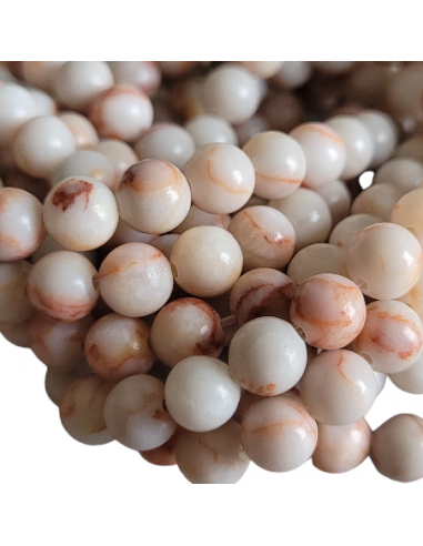 Picasso Jaspis rot Perlen, 6-6,5 mm