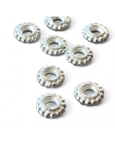 Abstandperlen Dots 925, 5x1,5mm
