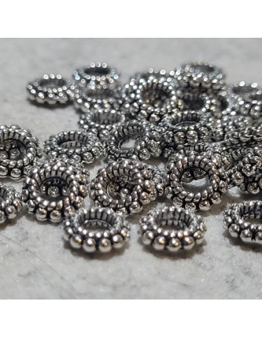 Zwischenperle Metall Dots, 6x1,5mm,...