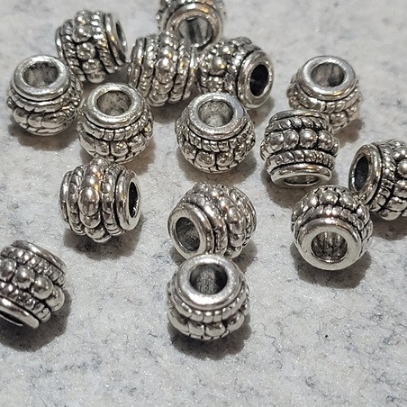 Perle Metall Fass 8x6,5mm