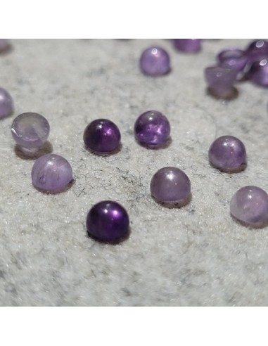 Amethyst Cabochon, 4 mm
