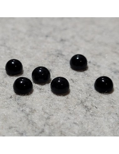 Obsidian Cabochon, 4 mm