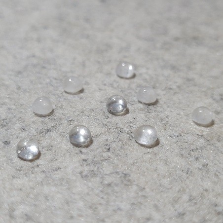 Bergkristall Quarz Cabochon, 4 mm