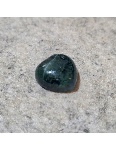 Moos Achat Cabochon Herz, ca.12x12mm