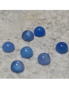 Blauer Achat Cabochon, 4 mm