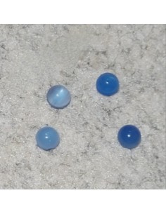 Blauer Achat Cabochon, 4 mm 2