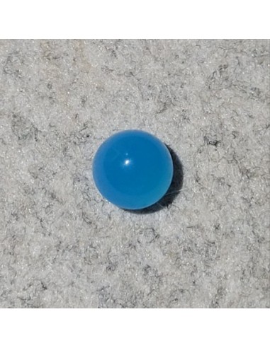 Blauer Achat Cabochon Pilz, 8 mm