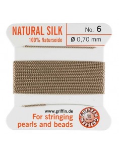 Perlseide No.6 beige ,0.7mm...